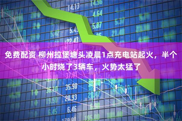 免费配资 柳州拉堡塘头凌晨1点充电站起火，半个小时烧了3辆车，火势太猛了