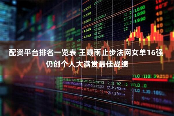 配资平台排名一览表 王曦雨止步法网女单16强 仍创个人大满贯最佳战绩